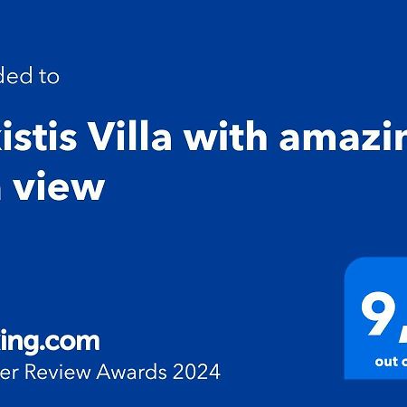 Alkistis Villa With Amazing Sea View Maroulás Exteriör bild