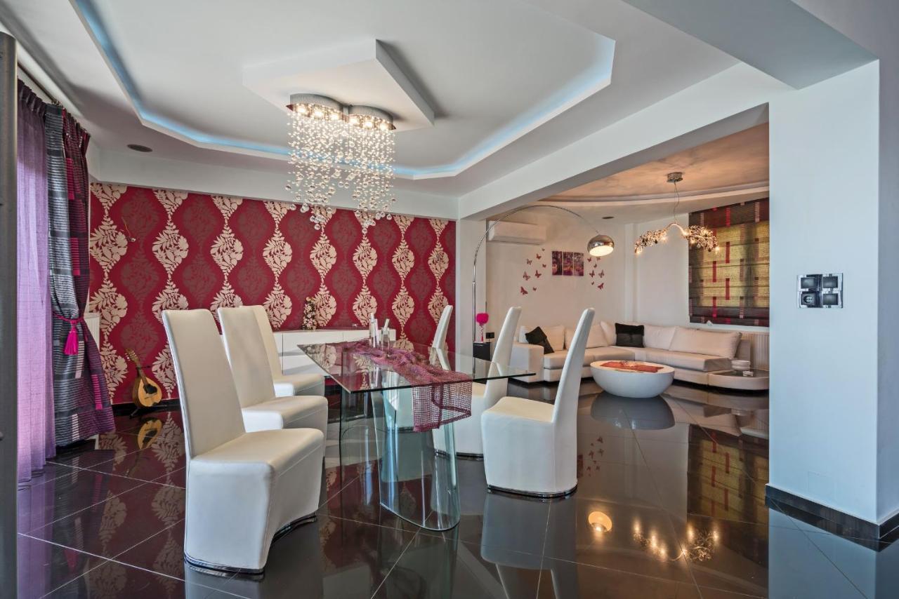 Alkistis Villa With Amazing Sea View Maroulás Exteriör bild