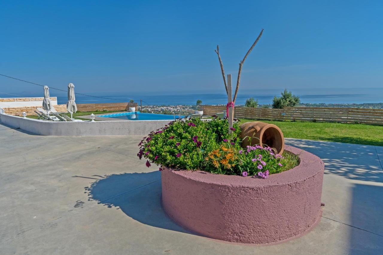Alkistis Villa With Amazing Sea View Maroulás Exteriör bild