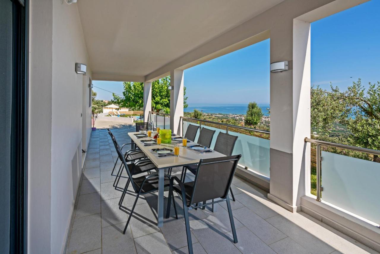 Alkistis Villa With Amazing Sea View Maroulás Exteriör bild