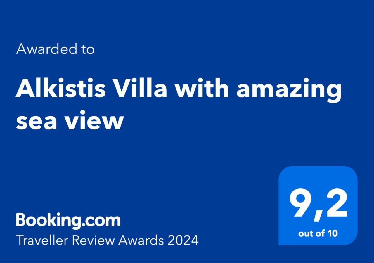 Alkistis Villa With Amazing Sea View Maroulás Exteriör bild